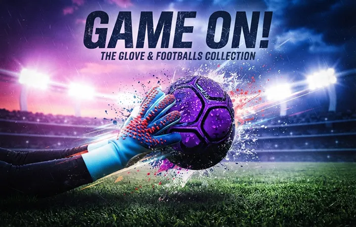 football with gloves